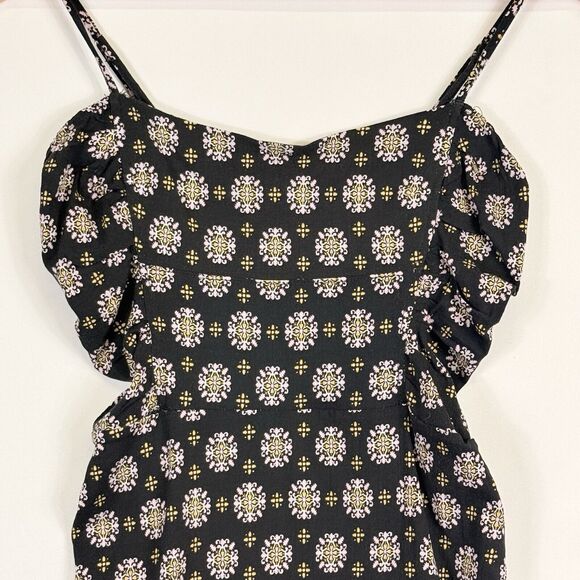 Free People Center Of Attention Black Pattern Mini Dress Women's Small NEW NWT - Picture 4 of 11